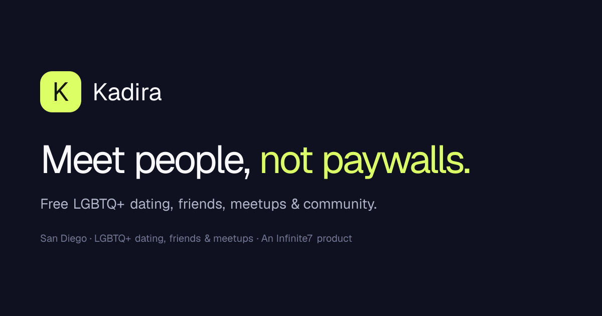 I built a free LGBTQ+ dating, friendship and meetup app — looking for feedback logo